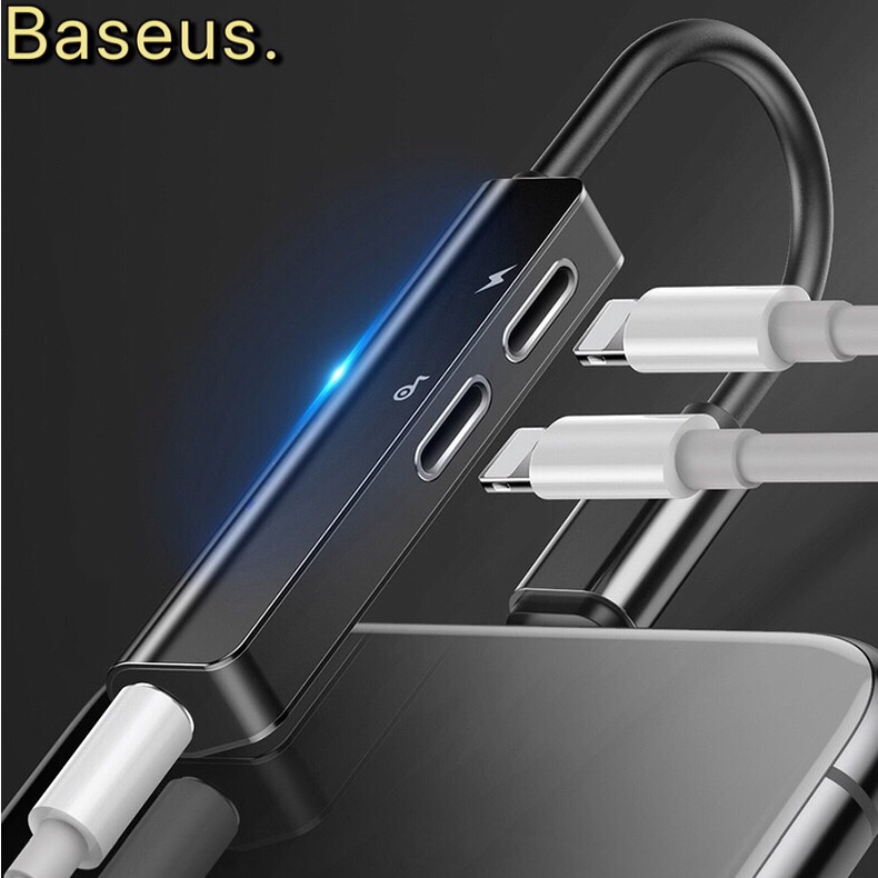 Jack Chuyển đổi cho iphone 3 in 1 Vừa Sạc Vừa Nghe Baseus L52 Cho IP7/7plus/8/8plus/X/XS/11