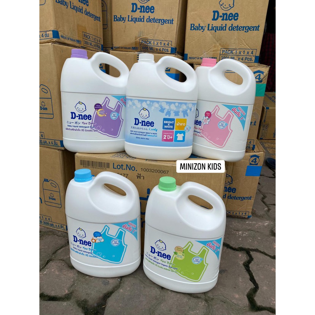 Nước Giặt Xả Dnee Thái Lan Chai 3 Lít Mẫu Mới