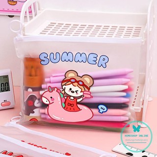 Túi Zip Lụa Đựng Bút, Đồ Dùng Siêu Sale