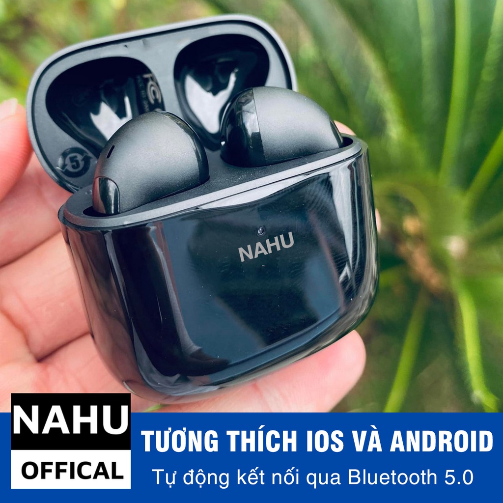 Tai Nghe Bluetooth AP3 Màu Đen Chính Hãng NAHU Không Dây Gaming Baseus Samsung Xiaomi Sony Jbl Ko Dây Nhét Tai Chụp Tai