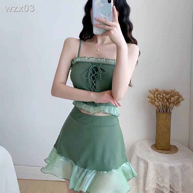 Cô gái 2020 áo tắm mới nữ mảnh bikini xẻ tà tiên sinh fan hâm mộ bảo thủ sexy nội y Hàn Quốc | BigBuy360 - bigbuy360.vn