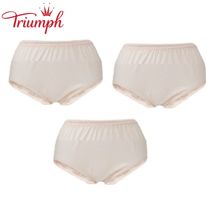 [Mã FAMALLT5 giảm 15% đơn 150k] Combo 3 Quần lót Triumph Blissy 10 Midi màu Da