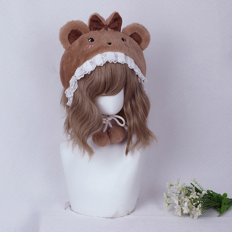 Mũ Lolita Tai Gấu Bông 10MK Đáng Yêu Làm Quà Tặng Giáng Sinh / Valentine