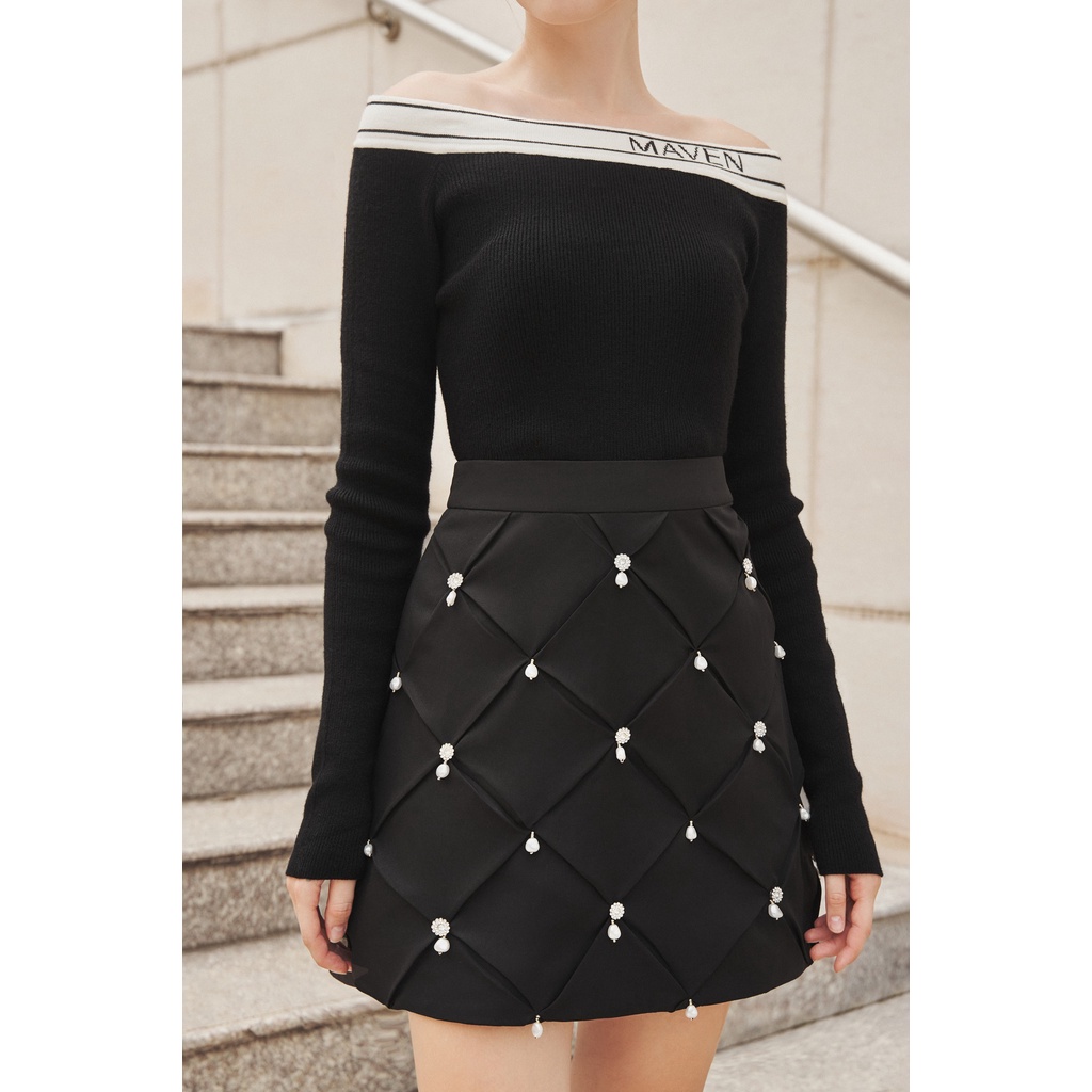 MAVEN - Chân váy dáng A đính kết Maddie Skirt