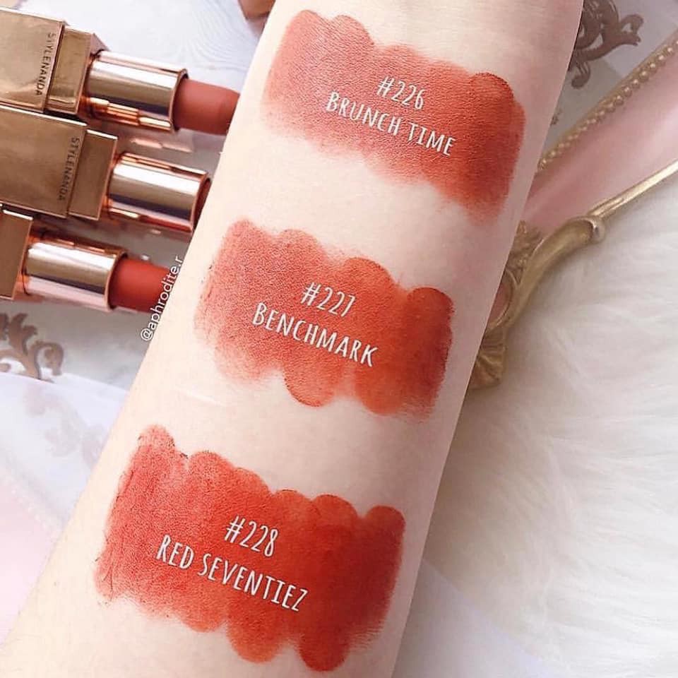 (SALE) Son 3CE Vỏ Vàng 226/227/228 3CE Matte Lip Color