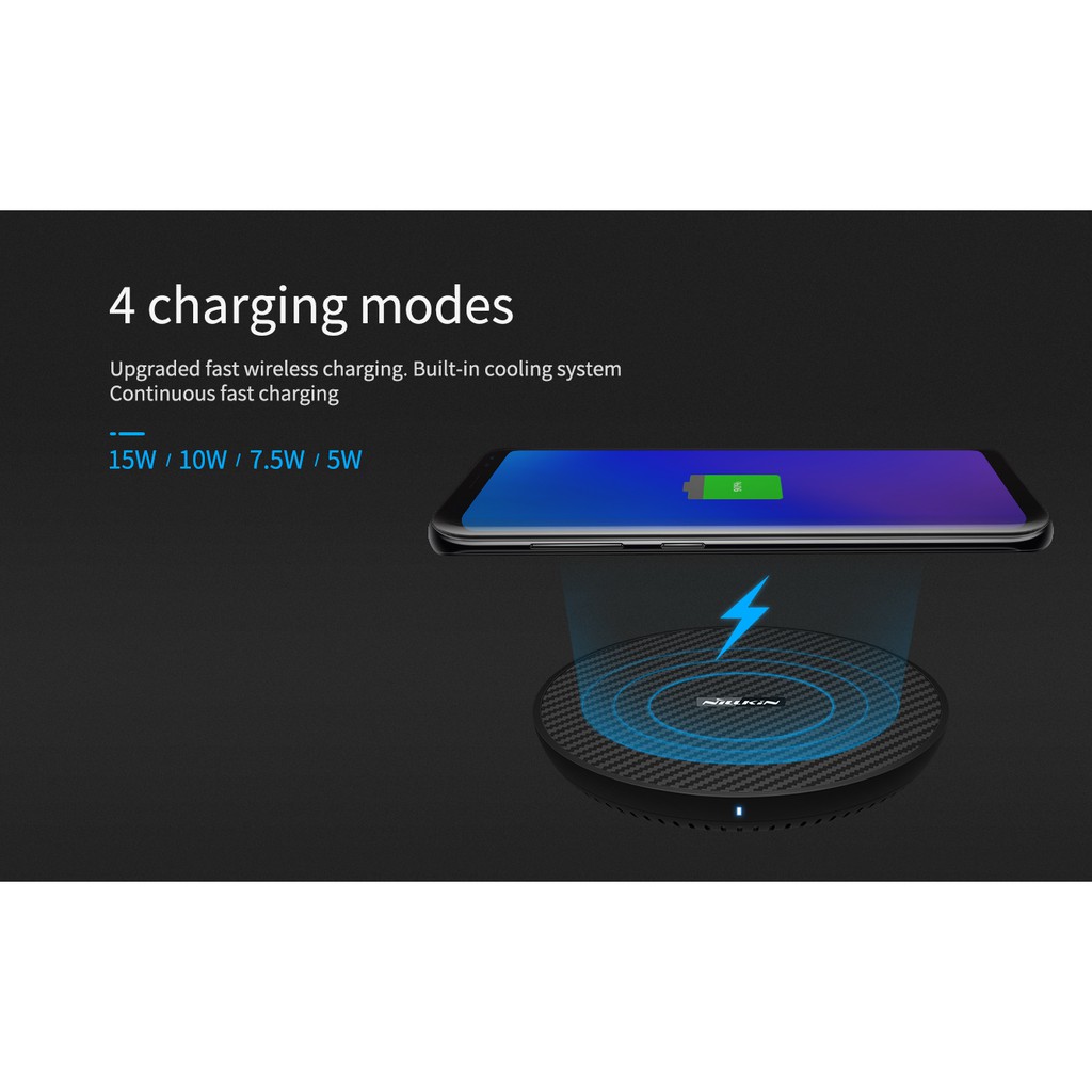 Đế sạc không dây sạc nhanh Nillkin PowerFlash wireless charger - Huco Việt Nam