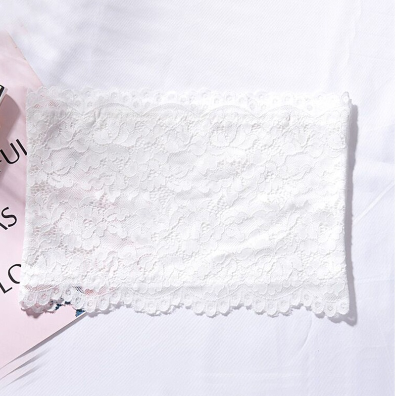 Áo Lót Ống Co Giãn Không Đường May Họa Tiết Ren Hoa Cho Nữ