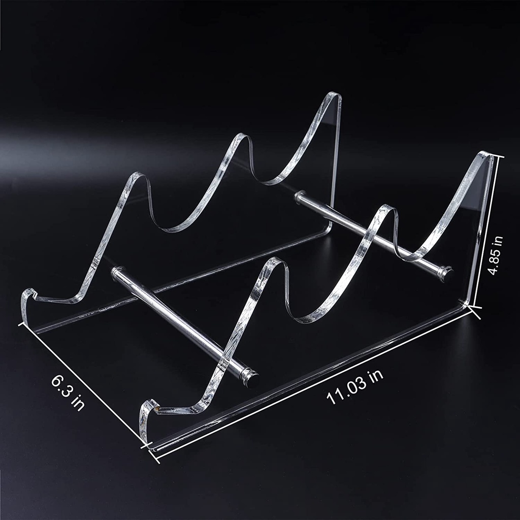 Chân đế bàn phím TOPWANG Đế màn hình bàn phím cơ 3 tầng Giá đỡ khung acrylic siêu dày trong suốt Giá đỡ bàn phím chơi game Giá đỡ tấm