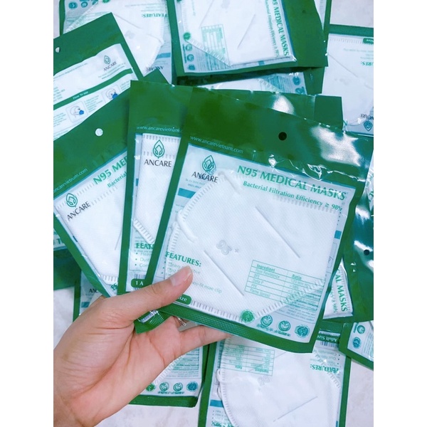 Khẩu Trang N95 Chính Hãng ANCARE Có Van Thở Và Không Van [Mã KC96202] | BigBuy360 - bigbuy360.vn