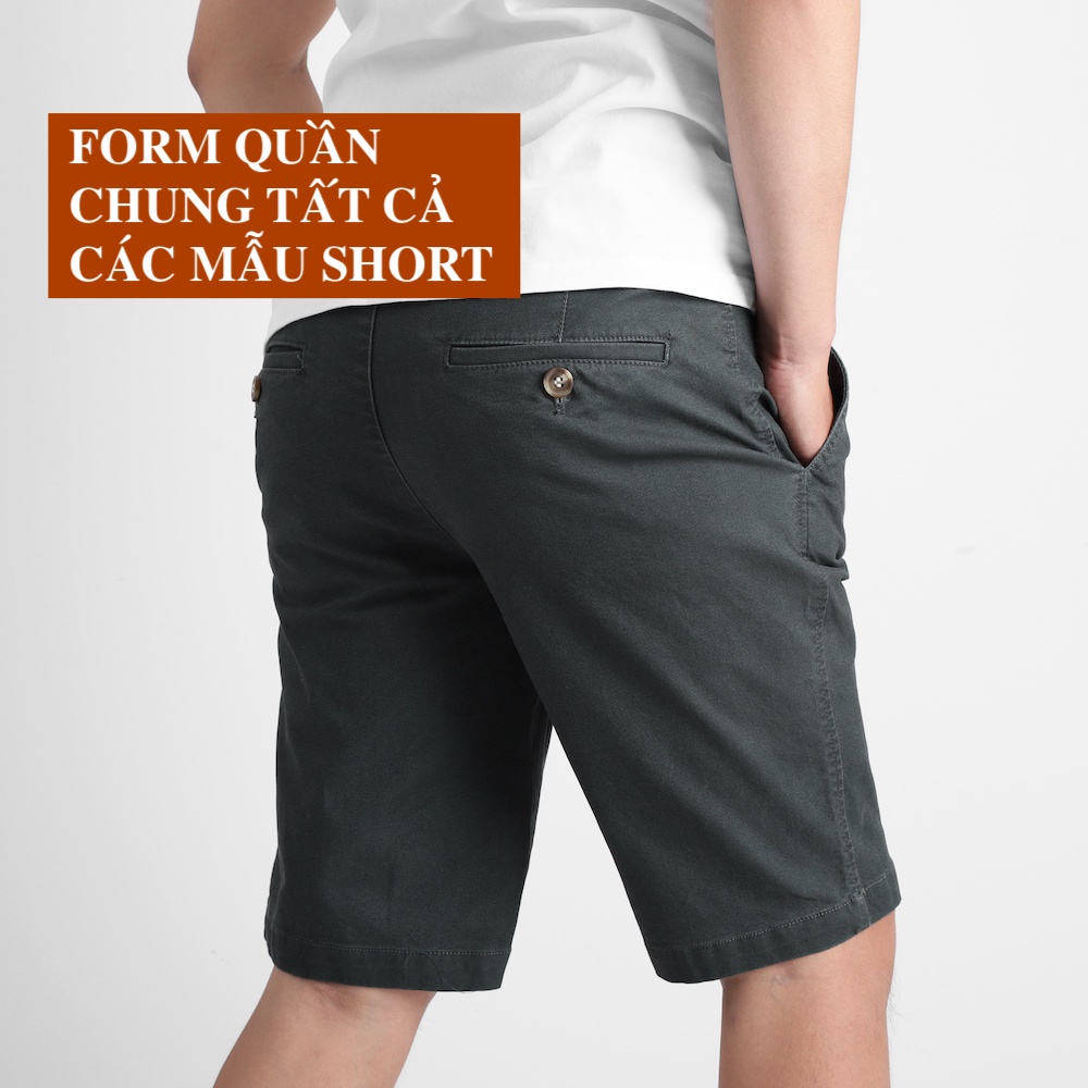 Quần short nam, Quần short kaki nam  mềm mịn dày dặn, không nhăn, form regular fit - Bravery