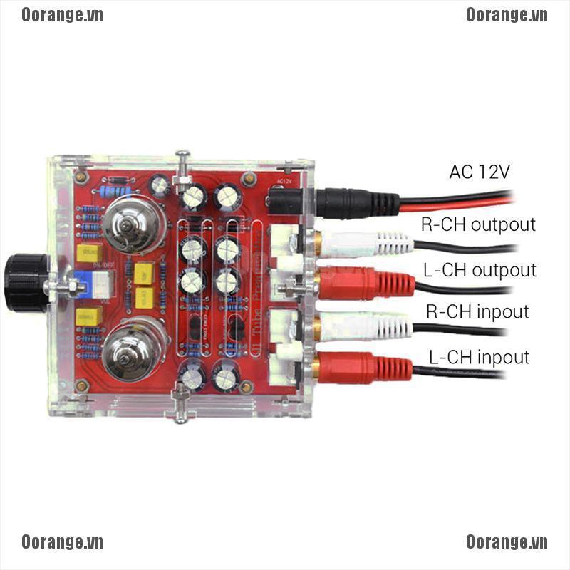 Mạch tiền khuếch đại 6J1 HiFi Class A có hộp bảo vệ trong suốt