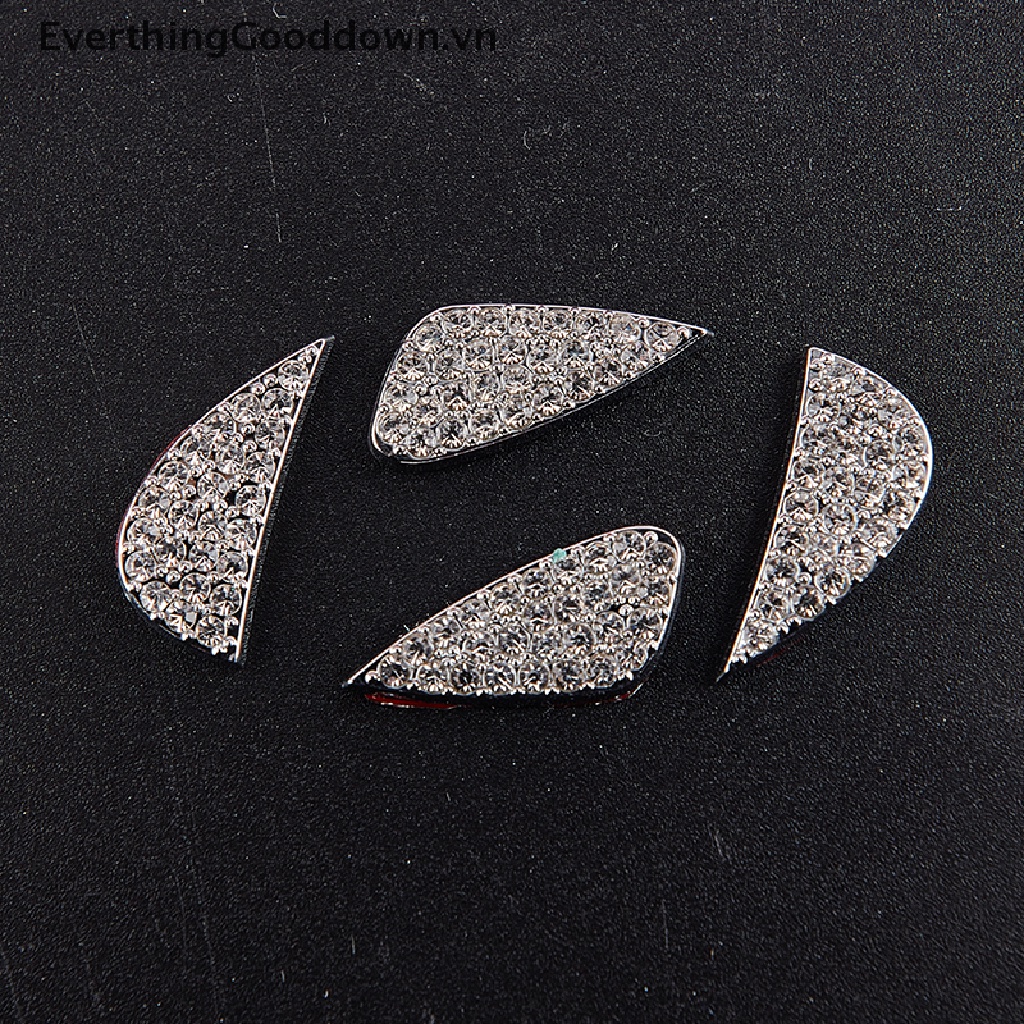 Miếng Dán Trang Trí Vô Lăng Xe Hơi Hyundai i10 i20 Đính Kim Cương Giả