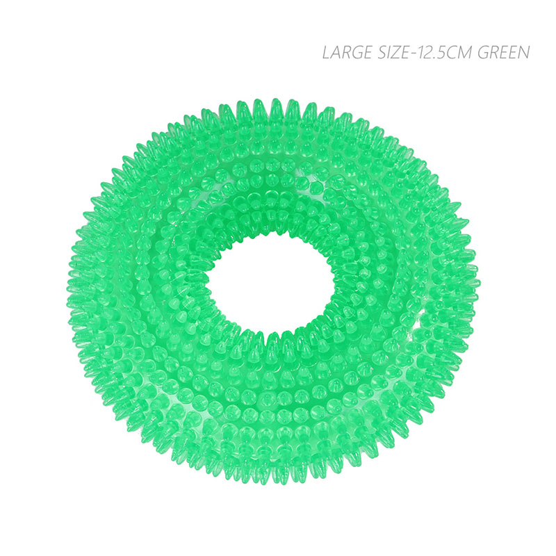 Đồ chơi tương tác nhai hàm/làm sạch răng chống cắn thiết kế gai có thể phát ra âm thanh kích thước vừa phải cho thú cưng