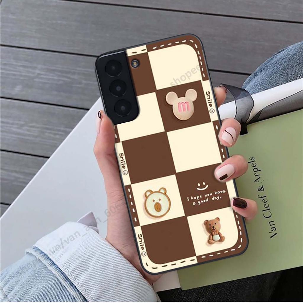 Ốp lưng Samsung S21 / S21 FE / S21 Plus / S21+ hình gấu, kẹo dễ thương cute