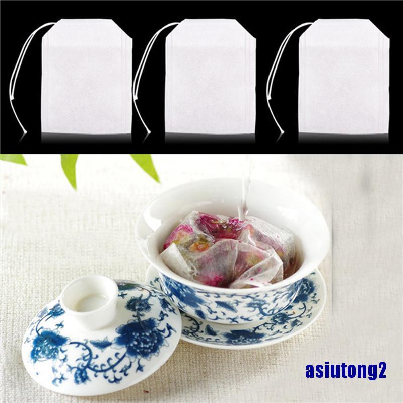 Set 100 túi lọc trà rỗng có dây bằng giấy 5.5 x 7cm | BigBuy360 - bigbuy360.vn
