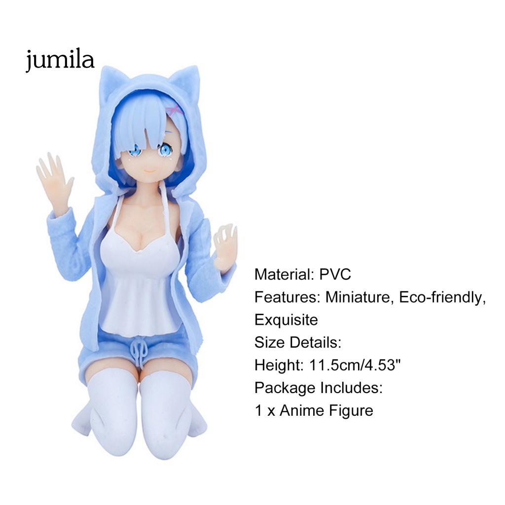 [JU] Mô Hình Nhân Vật Anime Rem Nhiều Màu Đầu Gối Để Sưu Tầm Tư Thế Hobby