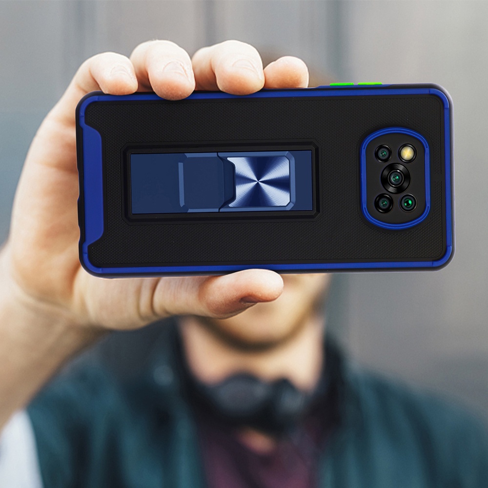 Poco X3 Pro Poco X3 NFC X3 GT Poco F3 Poco M3 Pro Bảo vệ ống kính sang trọng Vỏ điện thoại chống sốc có đế