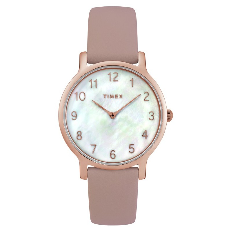 Đồng hồ Nữ Timex Classic Metropolitan 34mm - TW2T35900 - TW2T36100 Dây Da - Chính Hãng