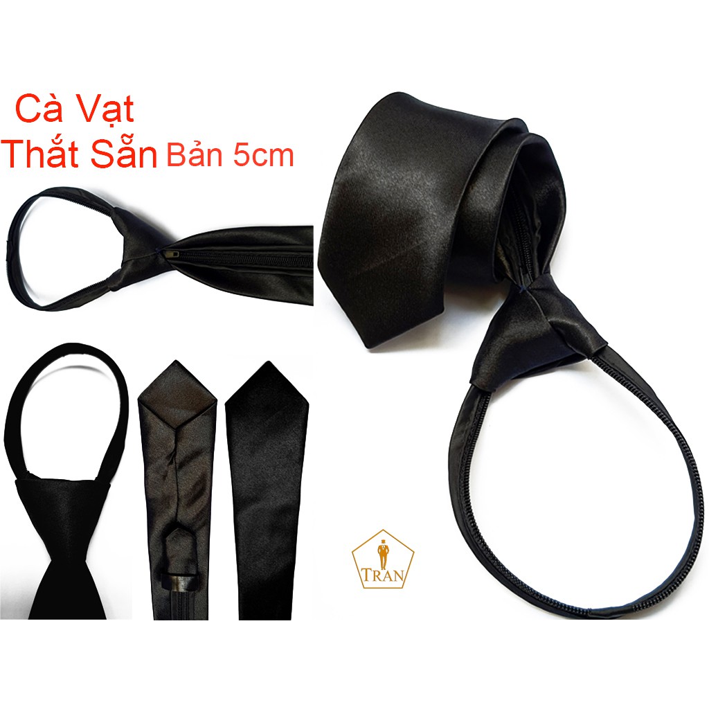 CaVat, Caravat, Cà Vạt, Cravat Đen Nam Cao Cấp.