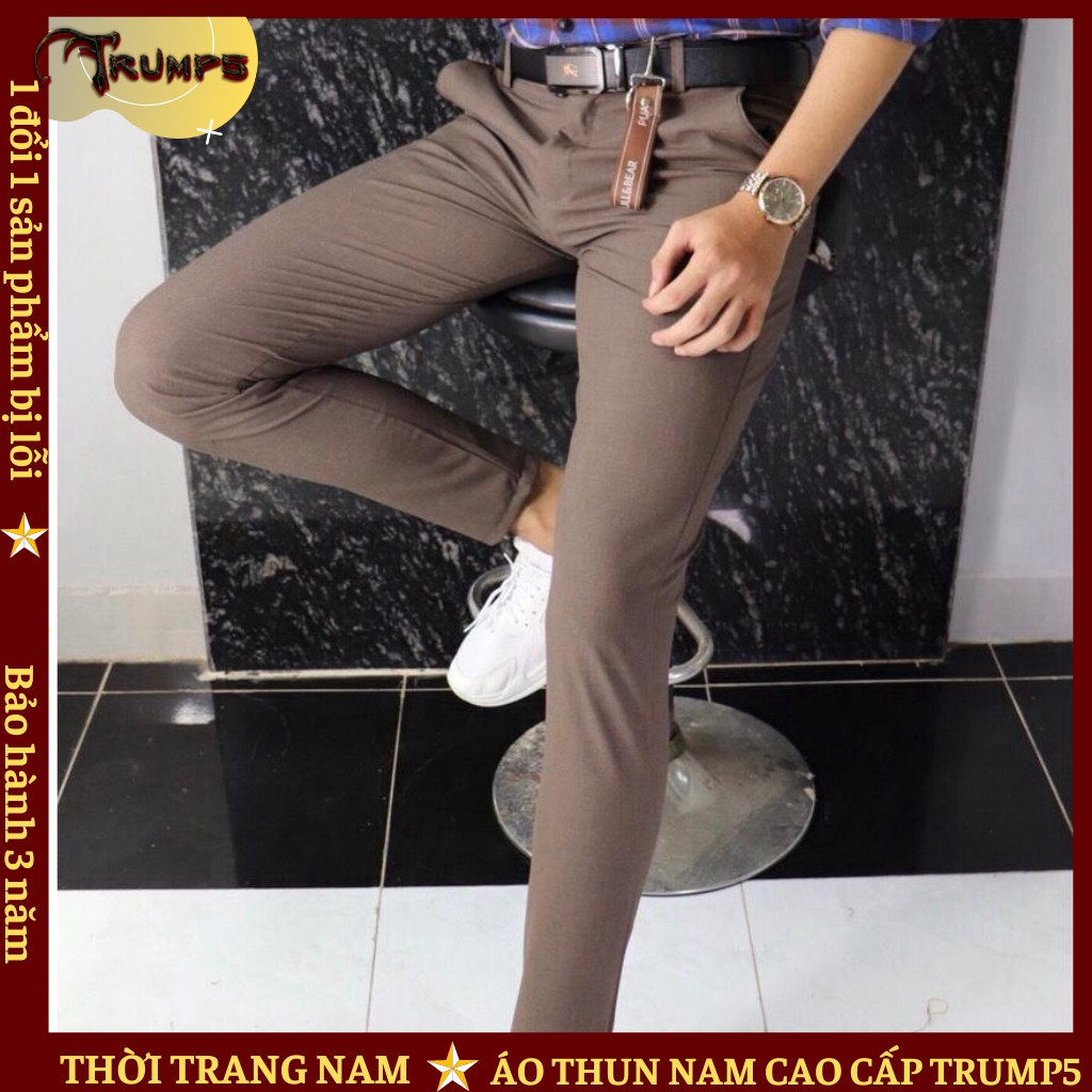 Quần Tây Nam Cao Cấp 👕DEAL SỐC👕 Quần Âu Chất Vải Kate Co Dãn Phong Cách Hàn Quốc TRUMP5