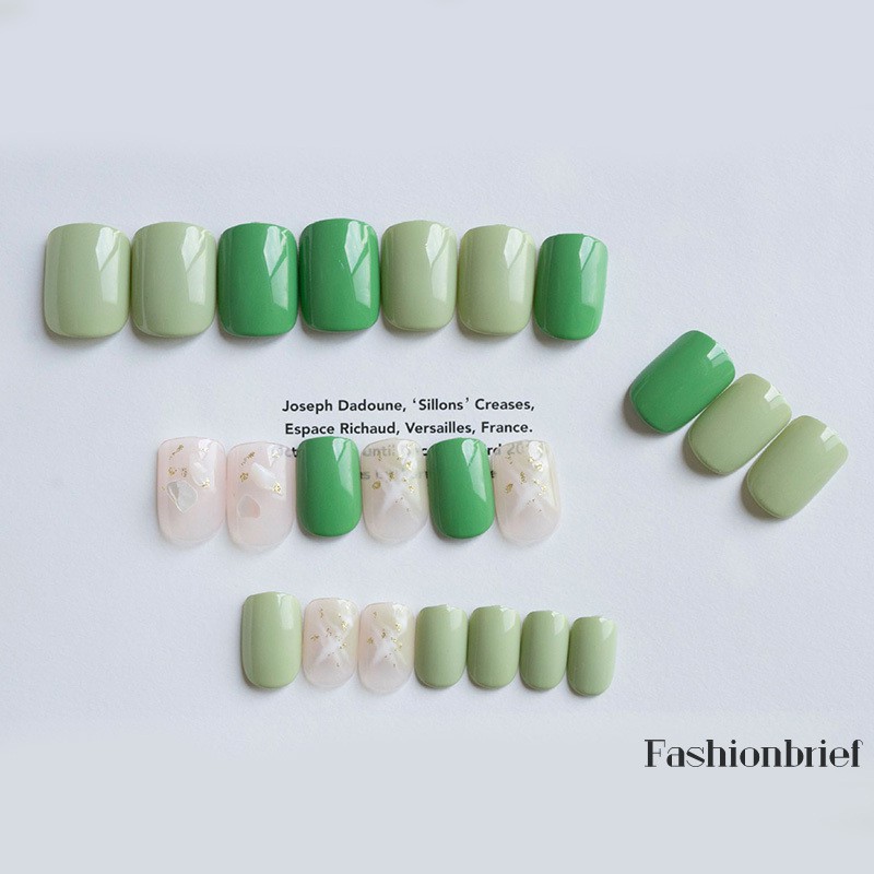 Bộ 24 Móng Tay Giả 3d Cùng Keo Dán 2g Trang Trí Móng Tay Tuyệt Đẹp