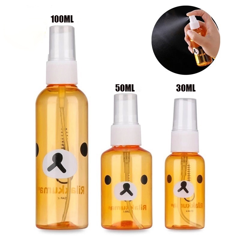 Chai Xịt Rỗng Dung Tích 30 / 50 / 100ml Họa Tiết Hoạt Hình Xinh Xắn