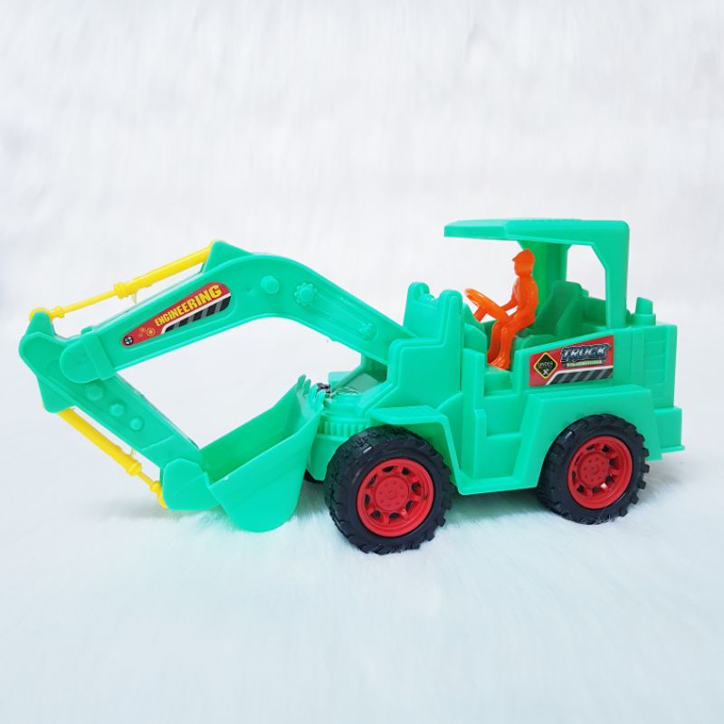 Đồ chơi xe máy xúc người lái bánh đà 667-14