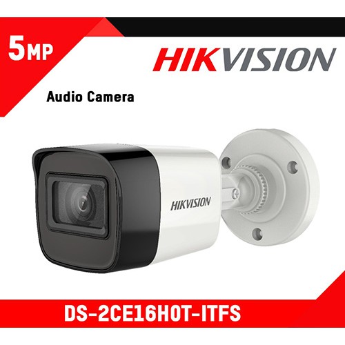 Camera HIKVISION HD-TVI 5MP (2K) DS-2CE16H0T-ITFS/ DS-2CE16H0T-ITPFS  Tích Hợp Mic [Vỏ nhựa/ Kim loại]- Chính Hãng