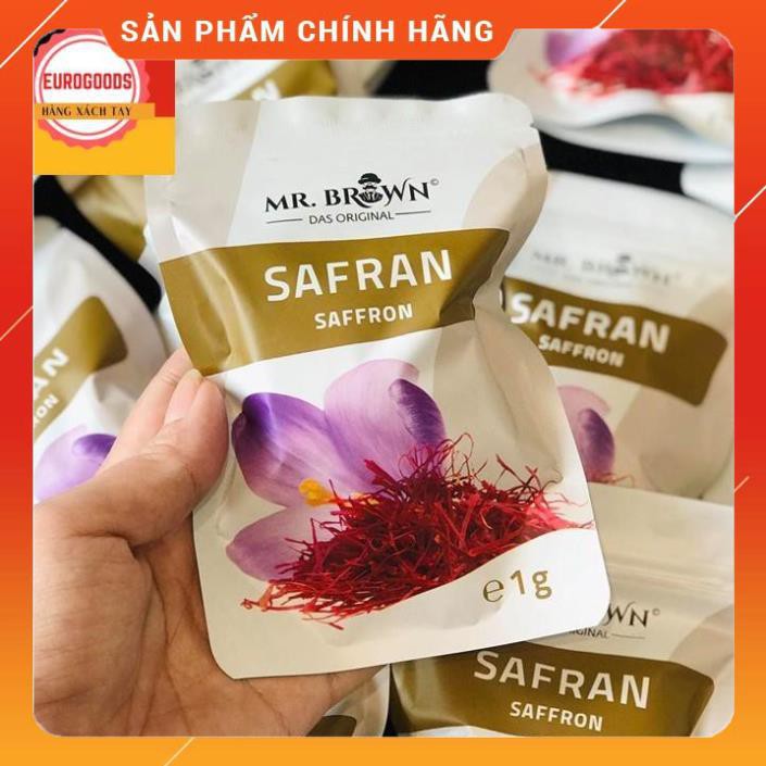 Nhụy hoa nghệ tây ⚡ CAM KẾT CHẤT LƯỢNG ⚡ Nhuỵ hoa nghệ tây Mr Brown Safran Saffron - Hàng Đức cao cấp