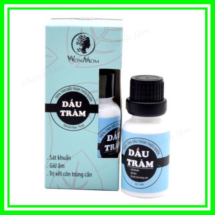 [Mã FMCG8 giảm 8% đơn 500K] Dầu tràm nguyên chất Wonmom 15ml (100% lá tràm thiên nhiên)