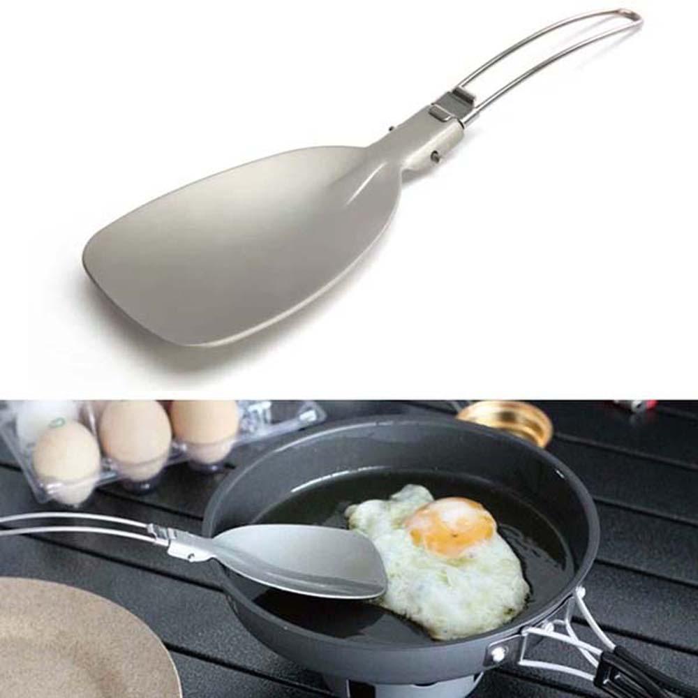 Xẻng Nấu Ăn Bằng Hợp Kim Nhôm Gọn Nhẹ Có Thể Gấp Gọn Tiện Dụng Mang Theo Du Lịch Cắm Trại