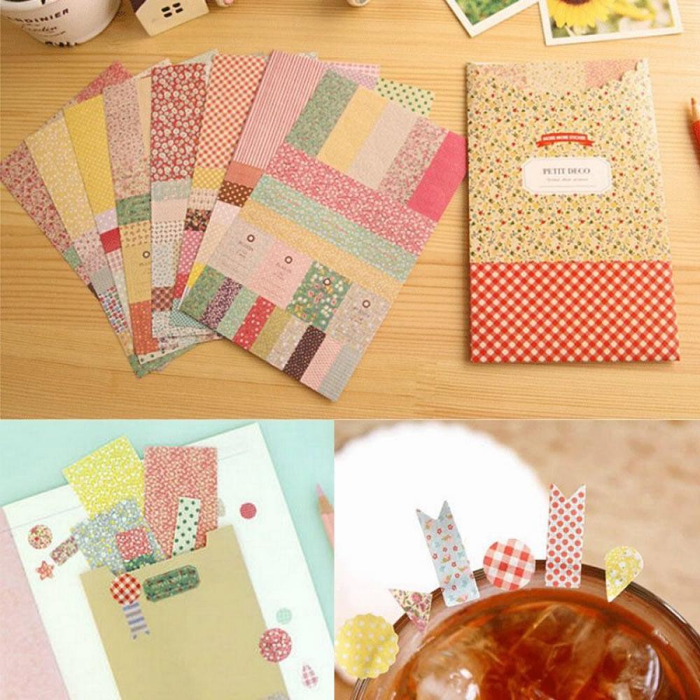 Bộ 8 miếng dán sticker trang trí lịch &amp; sổ lưu niệm