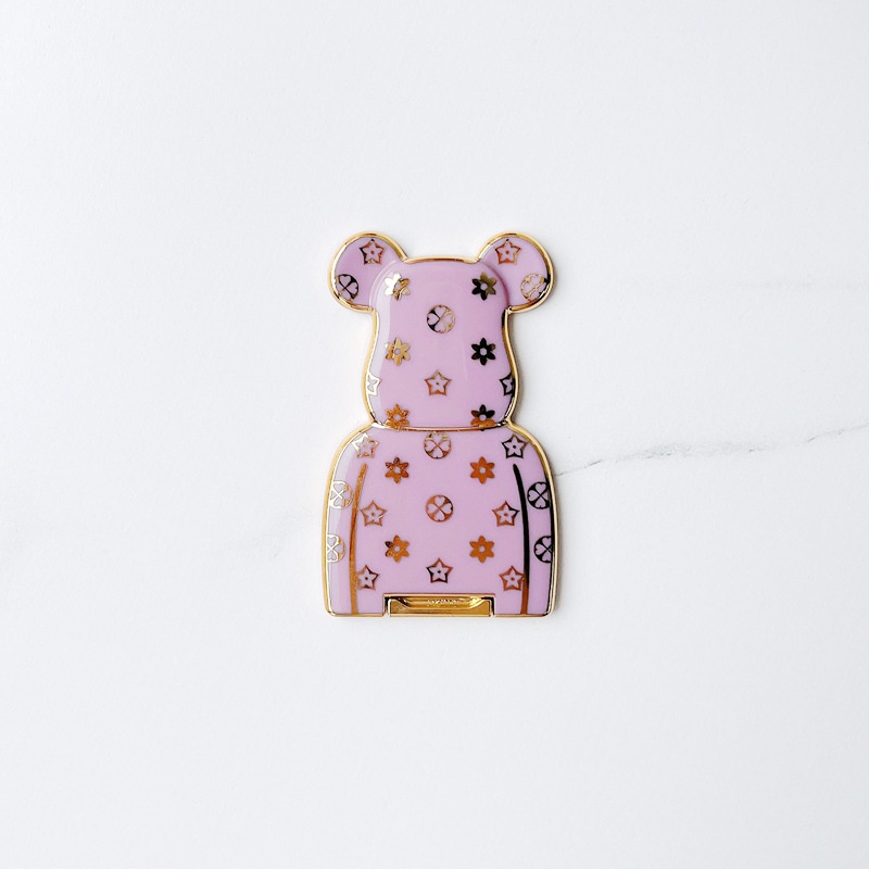 Giá Đỡ Điện Thoại Lười Biếng Hình Gấu Violent Mạ Điện Có Thể Thu Gọn Thông Dụng