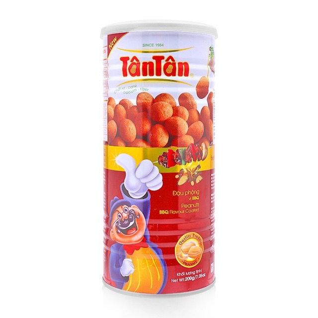 Đậu phộng BBQ tân tân 200gr/ hủ