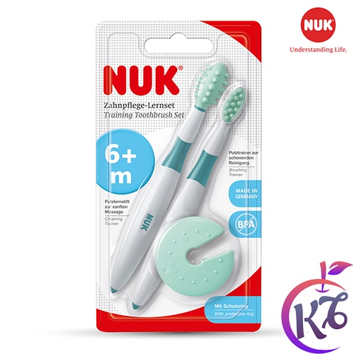 Bộ chăm sóc răng miệng khởi đầu NUK cho bé - NU08364 - bộ dụng cụ chăm sóc vệ sinh răng miệng cho trẻ