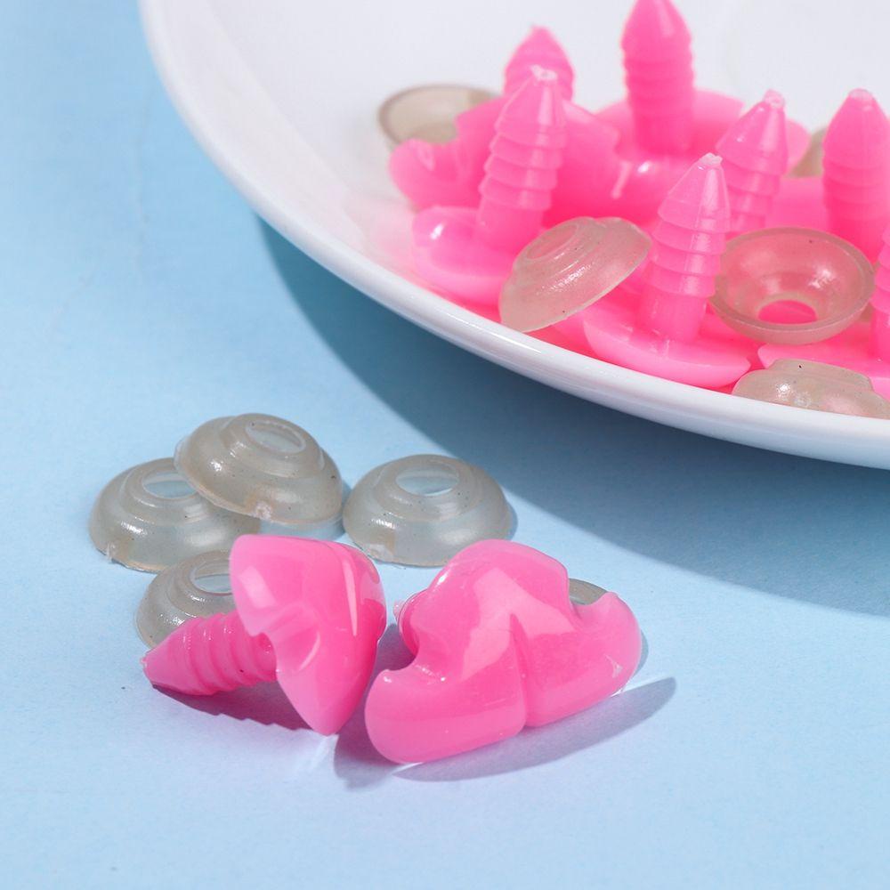 LUOL Bộ 10 Nút Mũi Động Vật Nhồi Bông Nhiều Kiểu Dáng Tự Làm Đồ Thủ Công