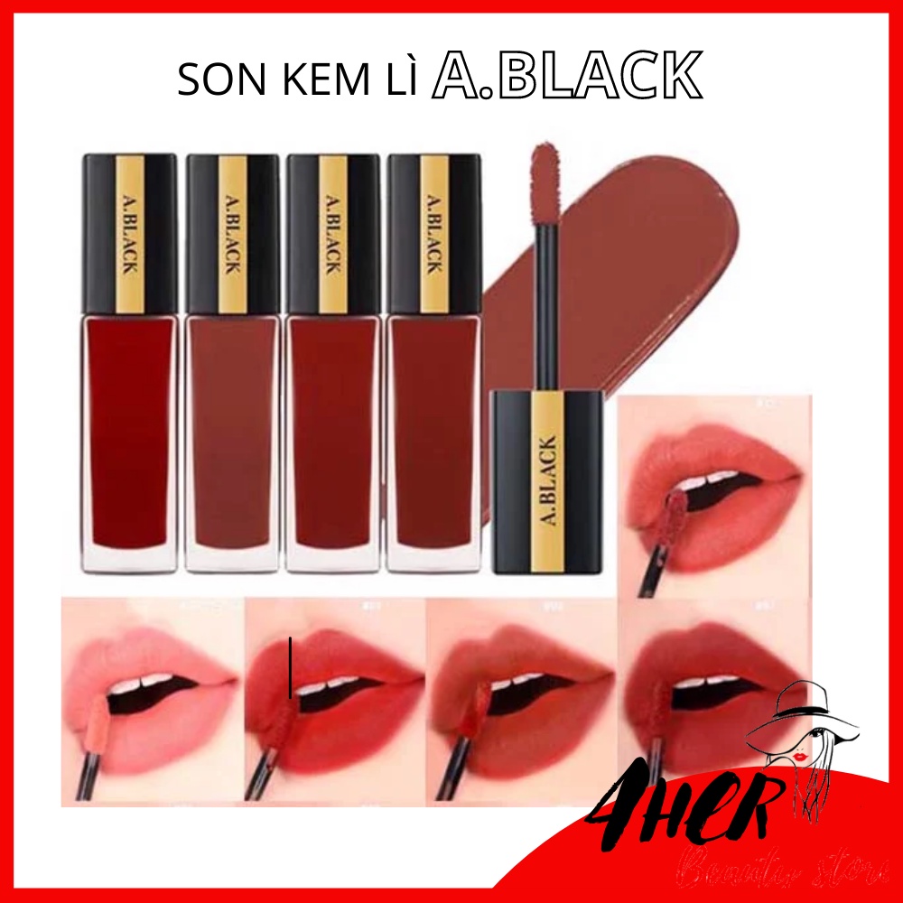 [Xả kho] Son kem A Black Artistic Velvet Tint lên màu đẹp, có dưỡng