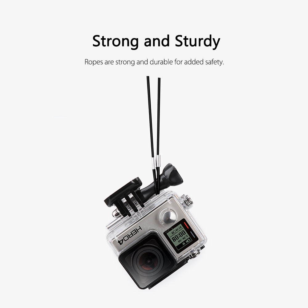 DJI Dây Đeo Thay Thế An Toàn Bằng Thép Không Gỉ 60cm Cho Gopro 10 9 8 7 6 5 4