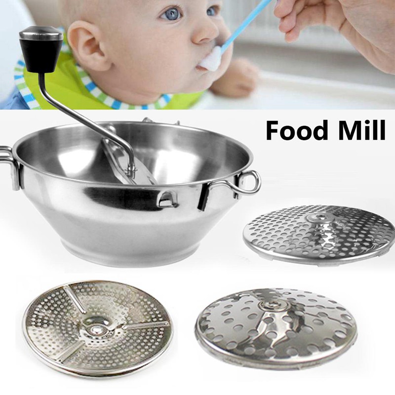 Dụng Cụ Nghiền Thức Ăn Cho Bé Bằng Thép Không Gỉ