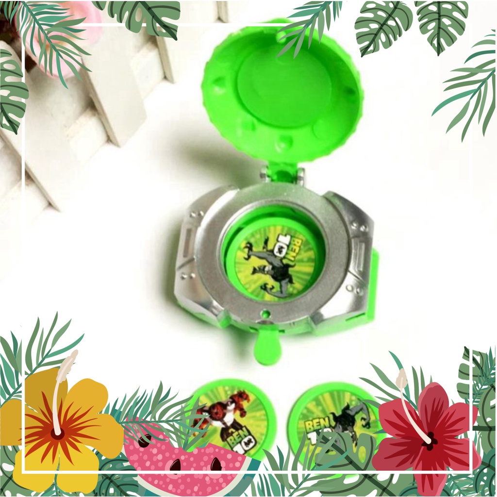 Đồ Chơi Đồng Hồ Ben 10 Cho Bé, Chiếu Sáng 24 Nhân Vật, Chất Liệu Nhựa ABS An Toàn Tuyệt Đối Cho Bé Sử Dụn
