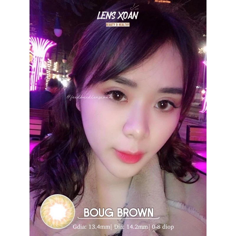 ÁP TRÒNG BOUG BROWN - OLENS | LENS XOẮN