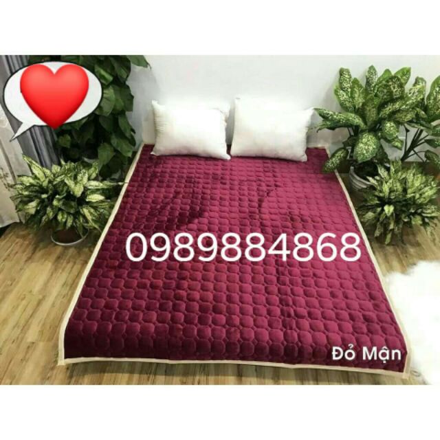 [Sale trong ngày] Ga nhung thảm nhung trải giường kt m8x2m