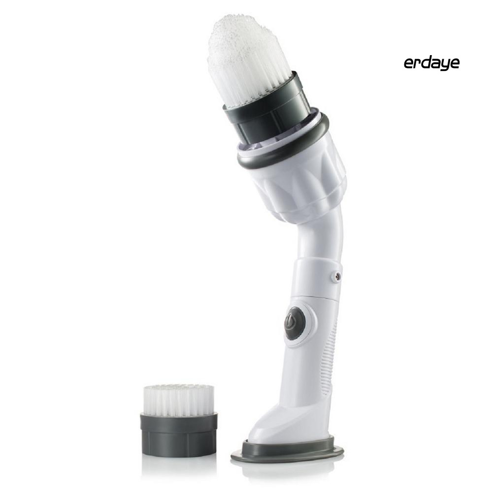 ERD-A Electric Dust Remover Scrubber Floor Cleanser Brush with 2 Replacement Heads