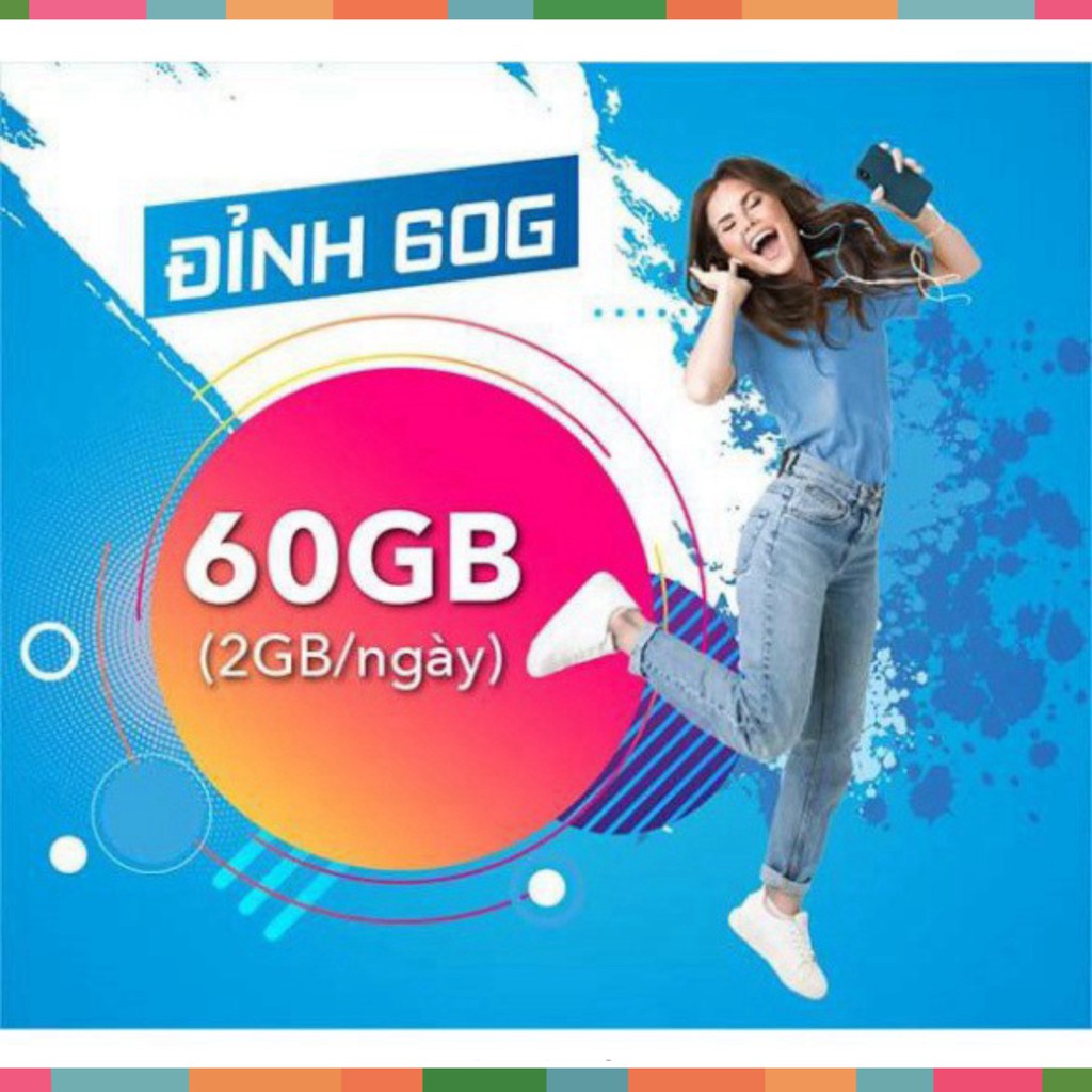 GIÁ BẤT DIỆT MIỄN PHÍ 1 NĂM – Sim 4g vinaphone gói cước Đỉnh 60 (60gb/tháng nghe gọi miễn phí) Có Video kèm test tốc độ 