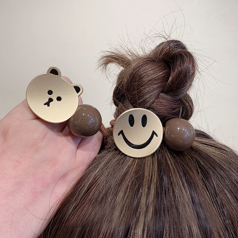 Dây Buộc Tóc Cao Su Co Giãn Tốt Thiết Kế Đơn Giản Dễ Thương Cho Nữ 2021