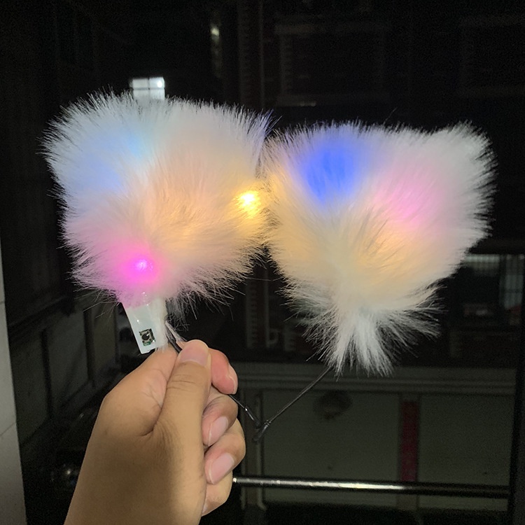 Băng đô tai mèo dễ thương có đèn