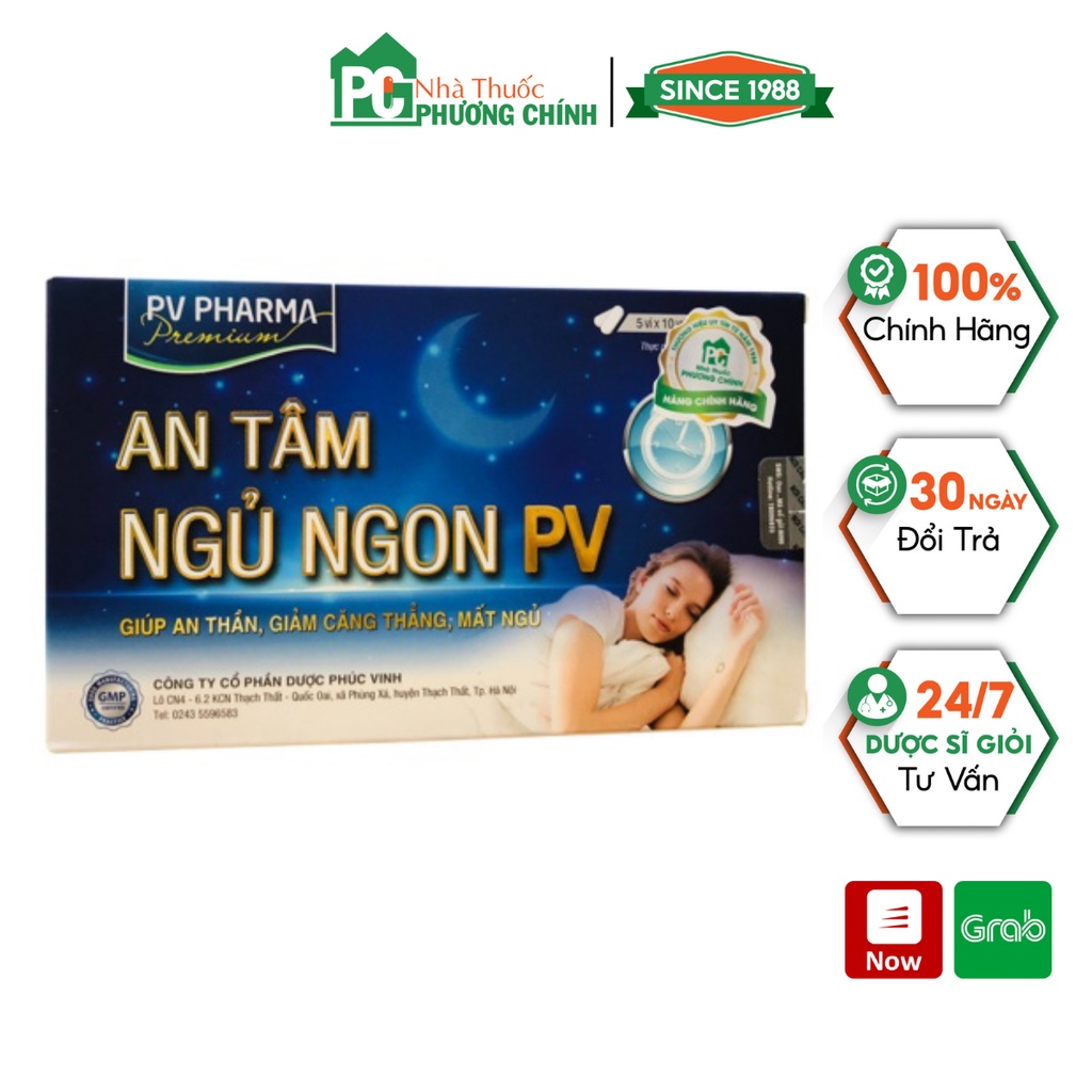 An tâm ngủ ngon PV – Giúp an thần, giảm căng thẳng, mất ngủ