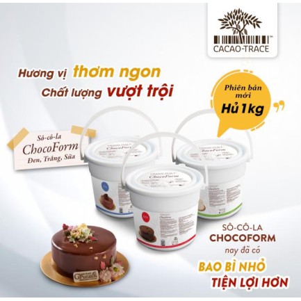 [1 Kg – Sữa] Sô cô la phủ bánh dạng sệt [VN] PURATOS Milk Compound Chocoform (prt-hk5)