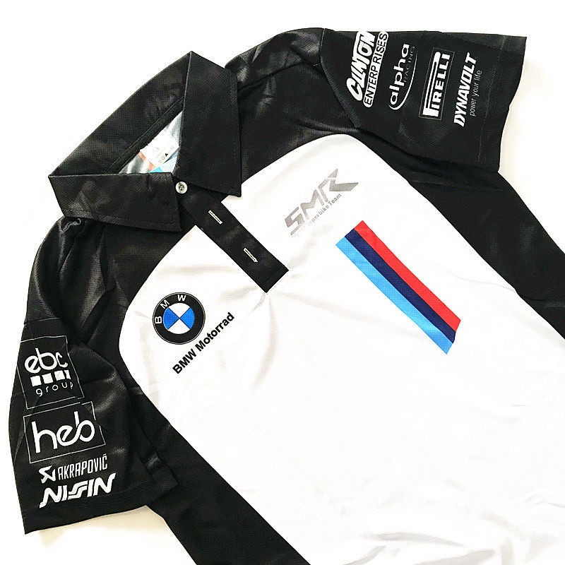 Áo Thun POLO Tay Ngắn Khô Nhanh Mùa Hè In Logo Bmw Dành Cho Nam