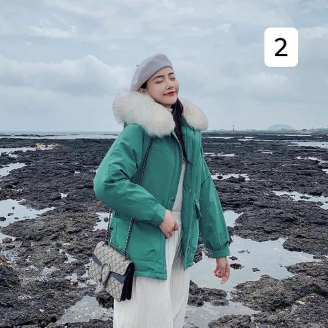 Áo phao hàn quốc dáng ngắn